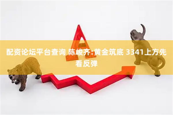 配资论坛平台查询 陈峻齐:黄金筑底 3341上方先看反弹